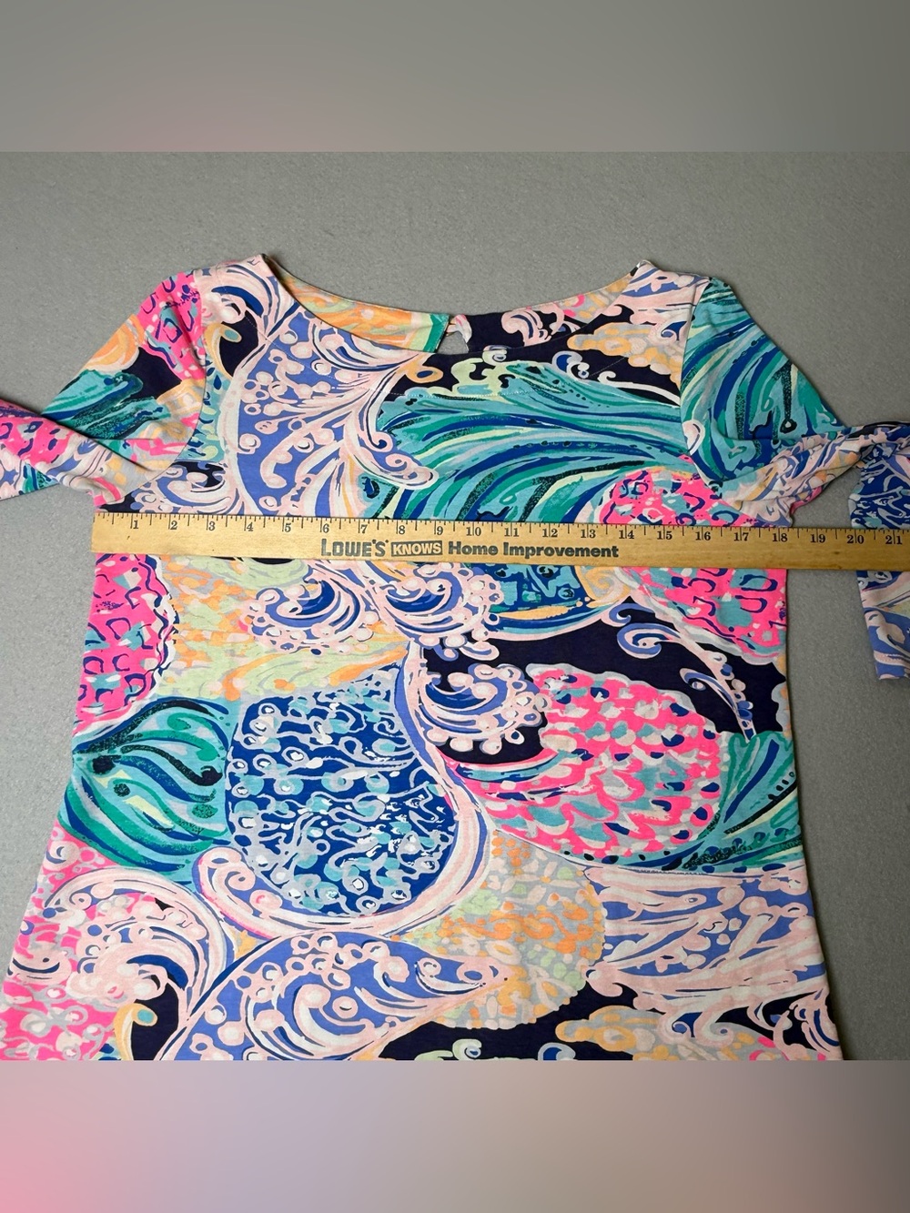 Lilly Pulitzer Top Womens Medium Waverly All That She Wants Preppy Beachy Pink - Picture 7 of 7